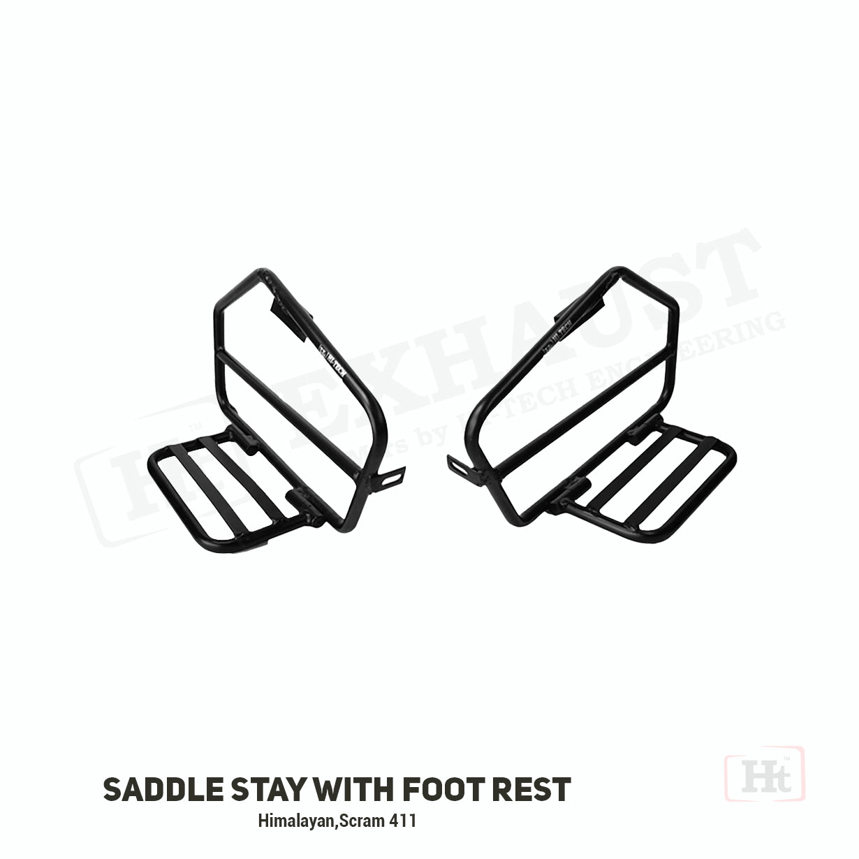 SADDLE STAY WITH SADDLE REST BLACK – FOR SCRAM 411 – SB 627 / Ht exhaust