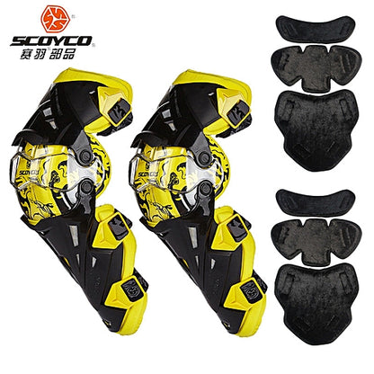 Scoyco Motorcycle Bike Racing Riding Knee Guard K12 (YELLOW)