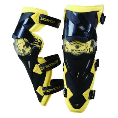 Scoyco Motorcycle Bike Racing Riding Knee Guard K12 (YELLOW)