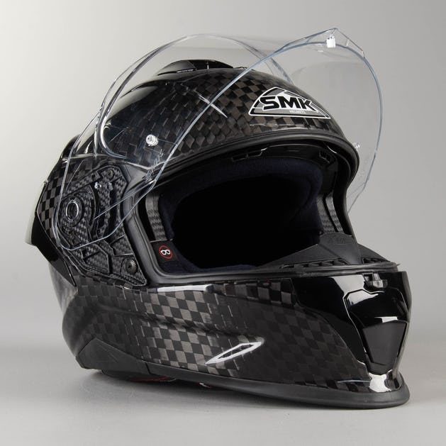 SMK Titan Carbon Fiber Gloss Black (GLCA200) Helmet