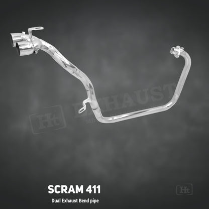 Dual Exhaust Bend pipe – FOR SCRAM 411 / Ht exhaust – bend pipe only