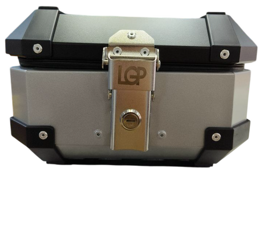 LGP 10 litres aluminium top box Silver ( fits all motorcycles )