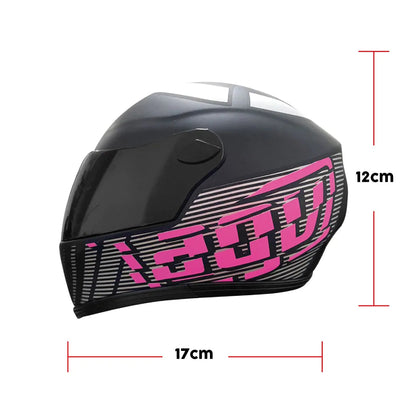 AGV Black Fuchsia Creative Motorcycle Miniature helmet black pink grey