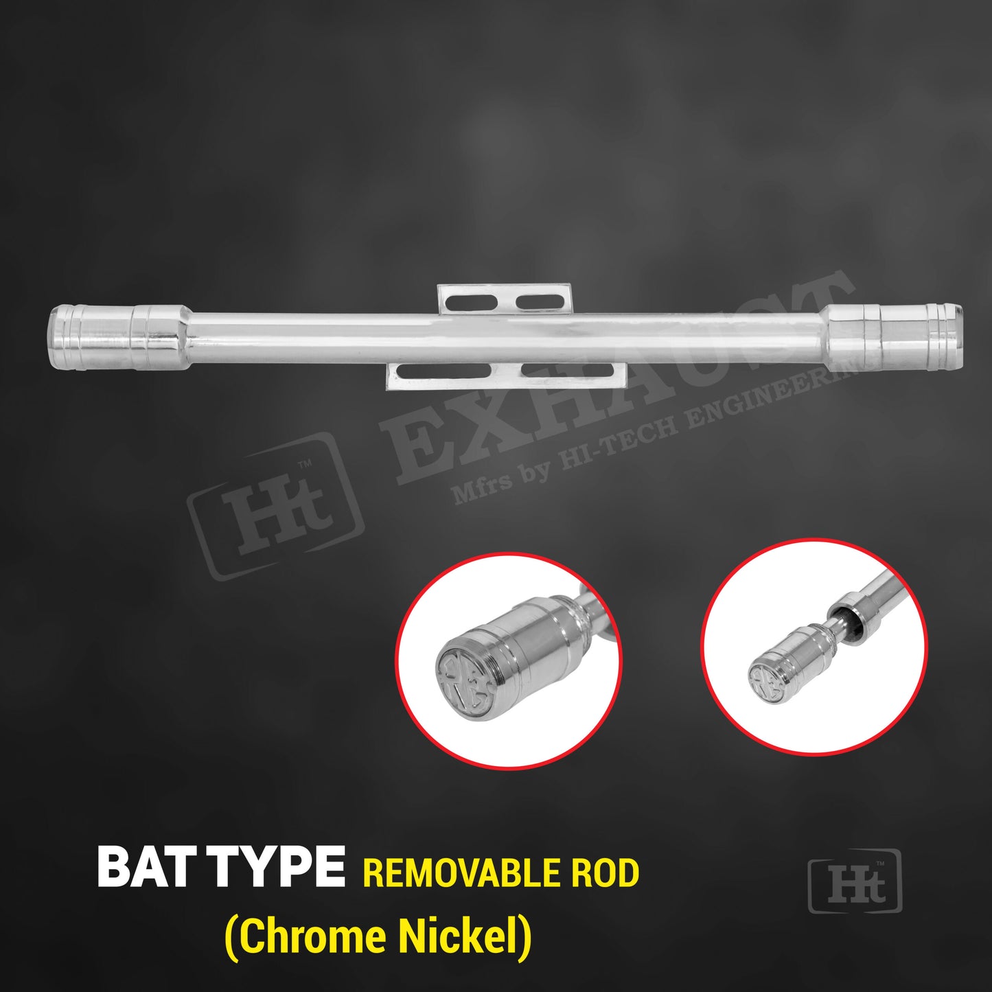 BAT TYPE REMOVABLE ROD (Chrome Nickel) – RE 039C