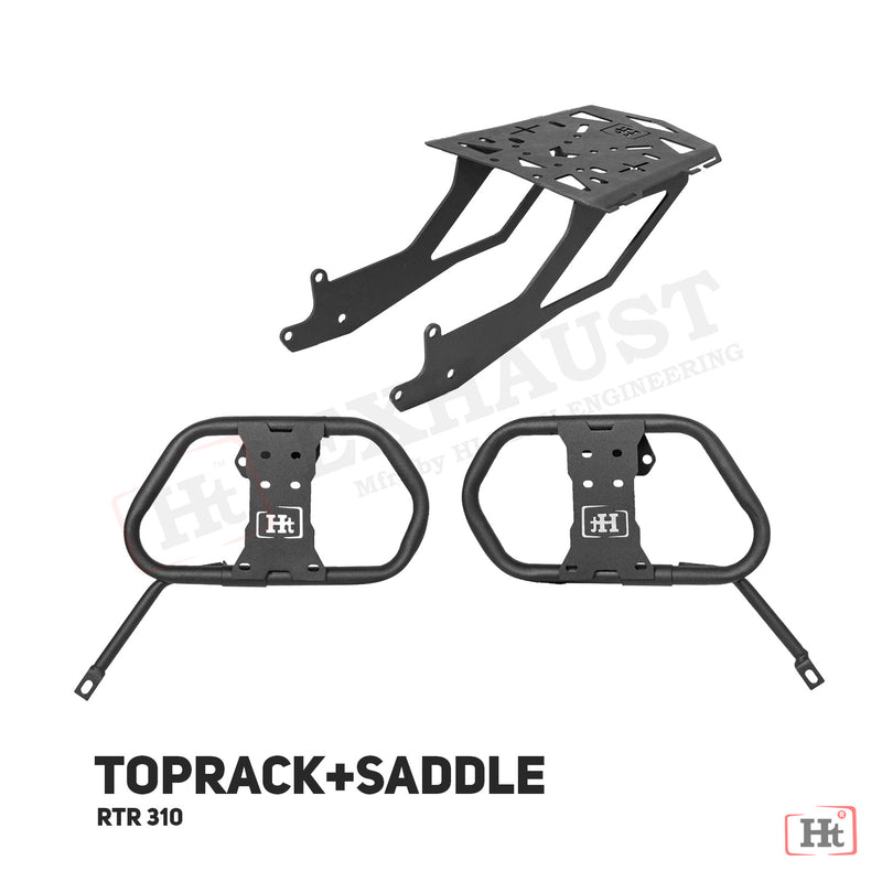 Apache RTR 310 Toprack with Saddle stay / HT Exhaust