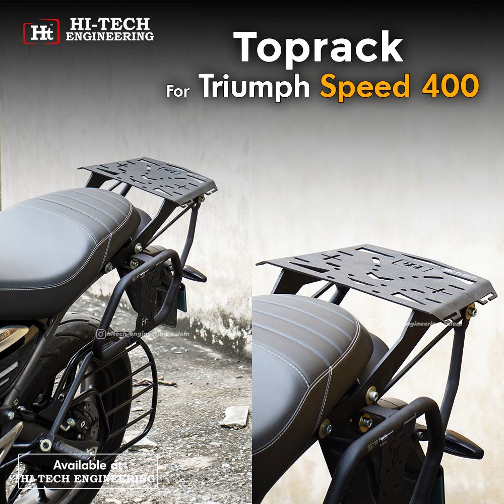 Triumph Speed 400 Top Rack (Black Matt) – SB 831 / HT EXHAUST