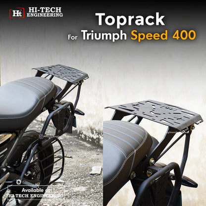 Triumph Speed 400 Top Rack (Black Matt) – SB 831 / HT EXHAUST