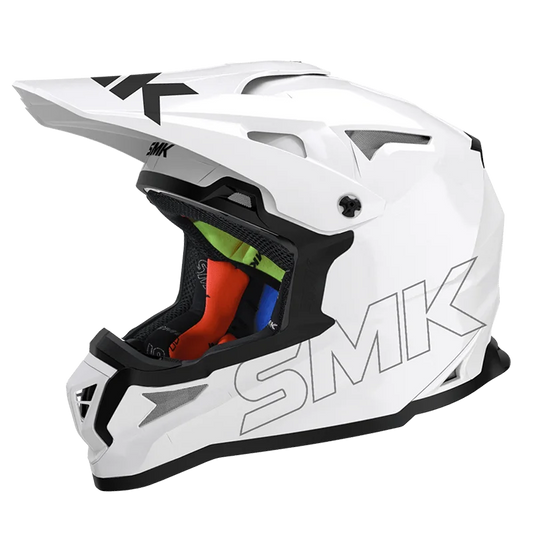 SMK Allterra Off Road Helmet - White GL120