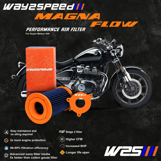 Way2Speed performance air filter for RE Super Meteor 650 / shotgun 650