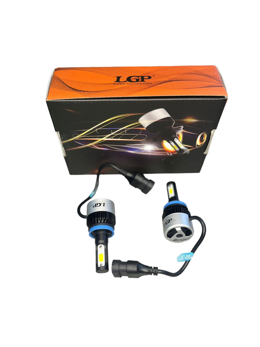 LGP H11 Hi/Lo 9000LM 6500K 72 W LED Automotive Headlight Bulbs Auto Conversion Driving Lamp (Cool White light) (H4) for all cars- 1 YEAR WARRANTY