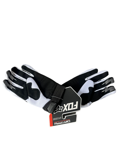 DIRTPAW Motocross Gloves White black F.O.X racing