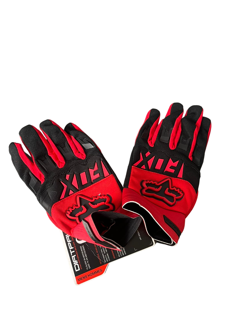 DIRTPAW Motocross Gloves Black red F.O.X racing