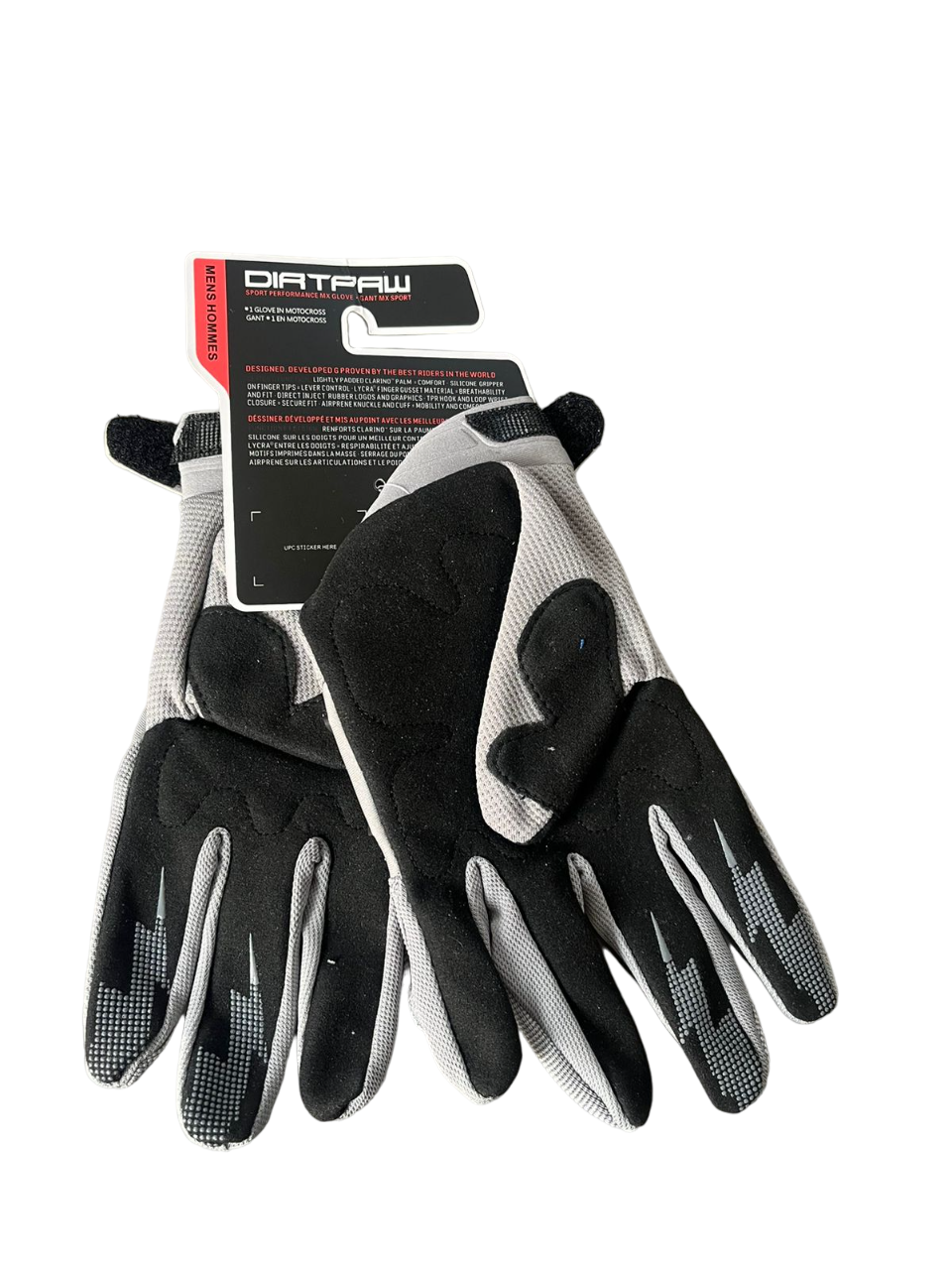 DIRTPAW Motocross Gloves Grey Black F.O.X racing