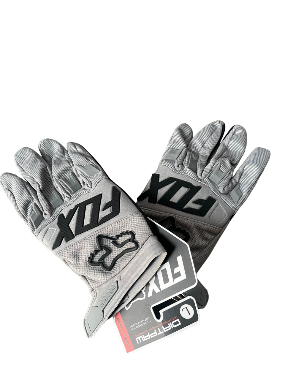 DIRTPAW Motocross Gloves Grey Black F.O.X racing