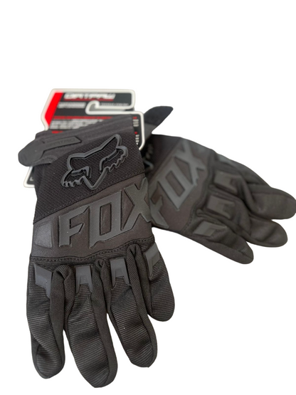 DIRTPAW Motocross Gloves Full Black F.O.X racing