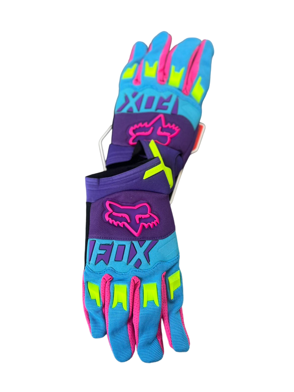 DIRTPAW Motocross Gloves Purple blue F.O.X racing