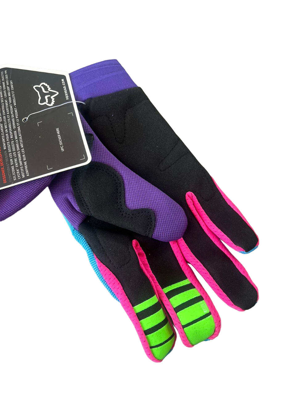 DIRTPAW Motocross Gloves Purple blue F.O.X racing