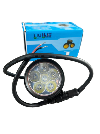 LIU HJG L6X 60W CREE 6 LED Fog Light Auxiliary For Motorcycles  (set of 2) - white lens only