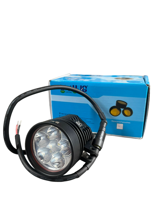 LIU HJG L6X 60W CREE 6 LED Fog Light Auxiliary For Motorcycles  (set of 2) - white lens only