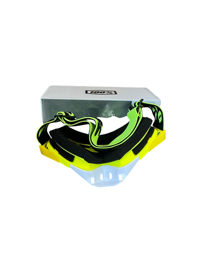 100% Goggles Full neon white tint - 1 YEAR WARRANTY