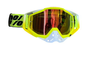 100% Goggles Full neon white tint - 1 YEAR WARRANTY