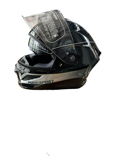 Royal Enfield ISI Certified Crossair Full Face  Riding Helmet Grey Black Puresport