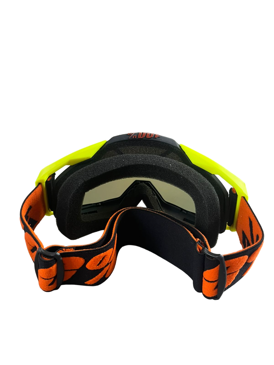 100% MX Goggles Black yellow orange with purple tint - 1 YEAR WARRANTY