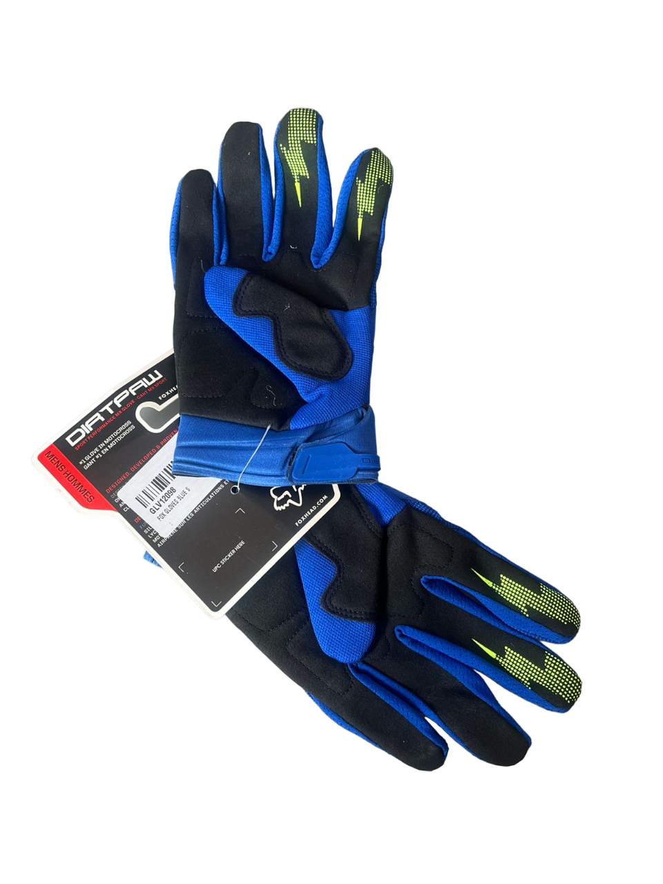 DIRTPAW Motocross Gloves Blue white F.O.X racing