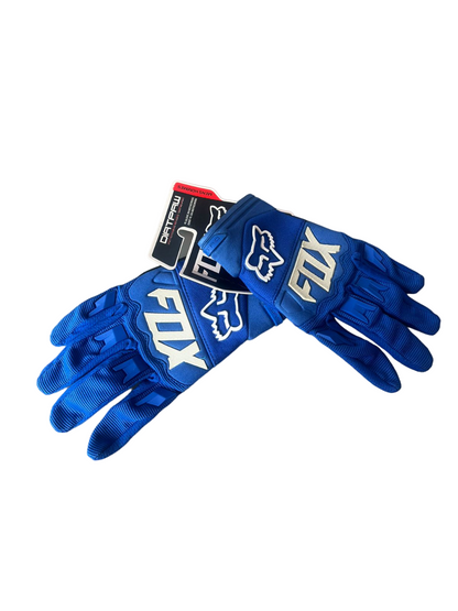 DIRTPAW Motocross Gloves Blue white F.O.X racing