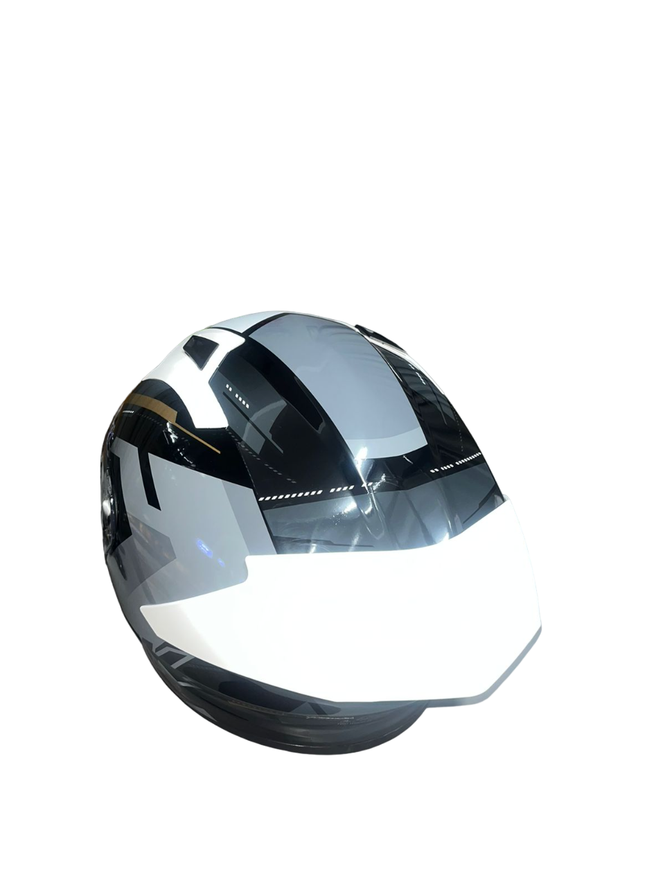 SMK STELLAR K-POWER HELMET GL267 (Gloss Black Grey Orange)