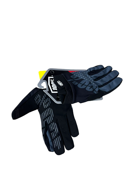 100% iTrack Motocross Gloves Black Grey