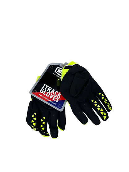 100% iTrack Motocross Gloves Neon black