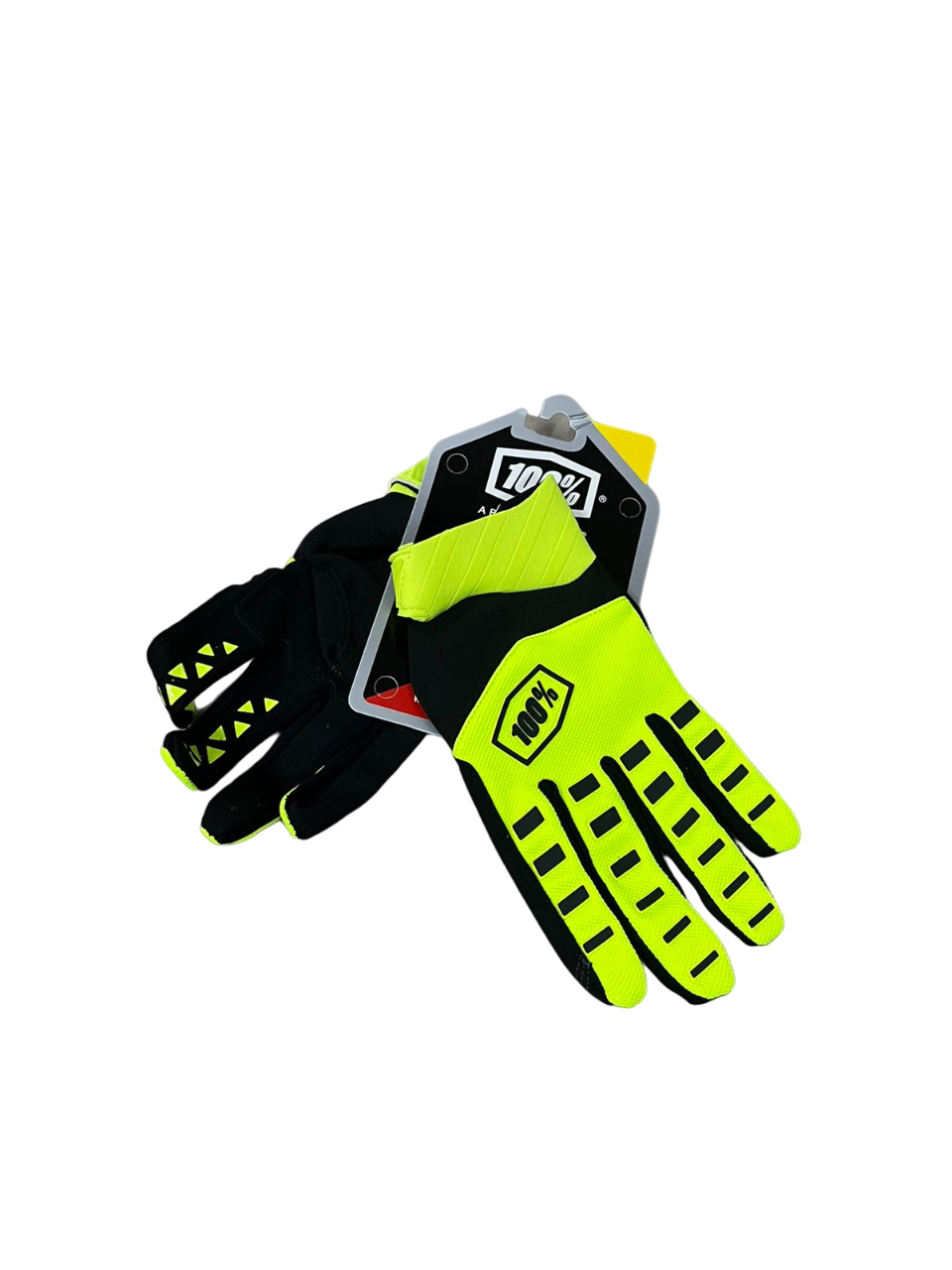 100% iTrack Motocross Gloves Neon black