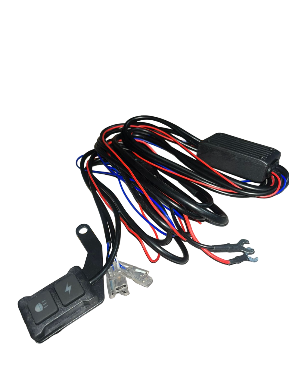 LIU HJG 124 P49 Dual Lens 120W with wiring harness New Model with Power Adaptor 2*60W = 120W Total) Universal For All Cars & Bikes