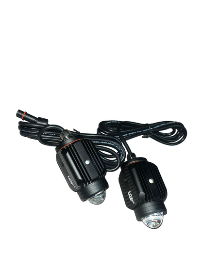 LGP DK16 auxiliary lights with wireless spotlight switch harness and clamps 45W ( 12V-30V) compatible for all motorcycles and cars