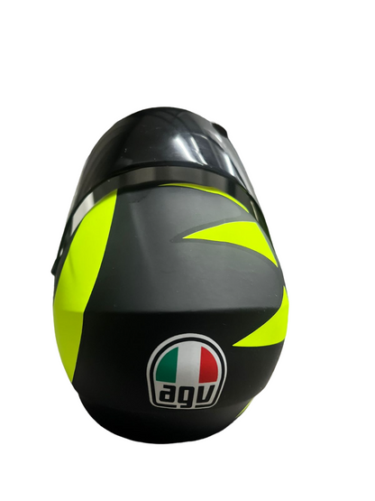 AGV matt black neon miniature helmet