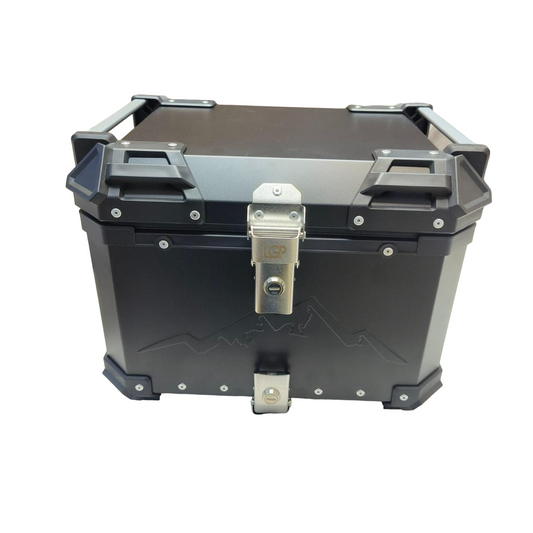 ADVENTURE TOP BOX FOR HIMALAYAN 411/450 ( CASE) 45LTRS BLACK PREMIUM  BY LGP - UNIVERSAL