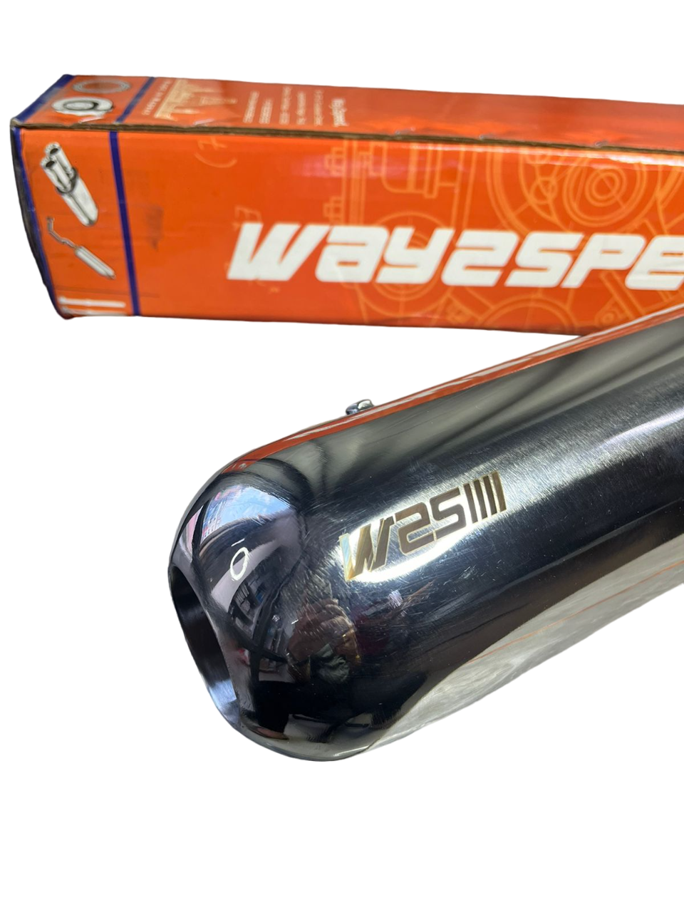 RE Meteor 350 way2speed performance gunner exhaust ( gloss finish )