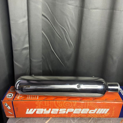 RE Meteor 350 way2speed performance gunner exhaust ( gloss finish )