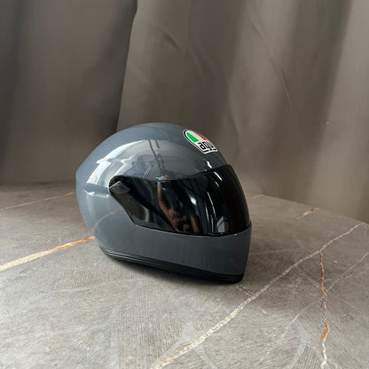 AGV Grey glossy Creative Motorcycle Miniature helmet