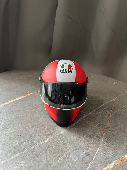 AGV red white Creative Motorcycle Miniature helmet