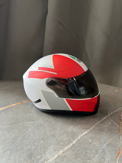 AGV red white Creative Motorcycle Miniature helmet