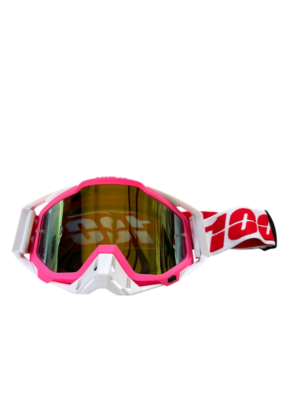 100% Motocross & mountain biking Goggles Pink white - 1 YEAR WARRANTY