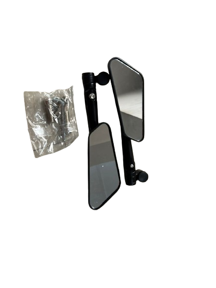 CNC modern rear view mirror compatible for all motorcycle - black