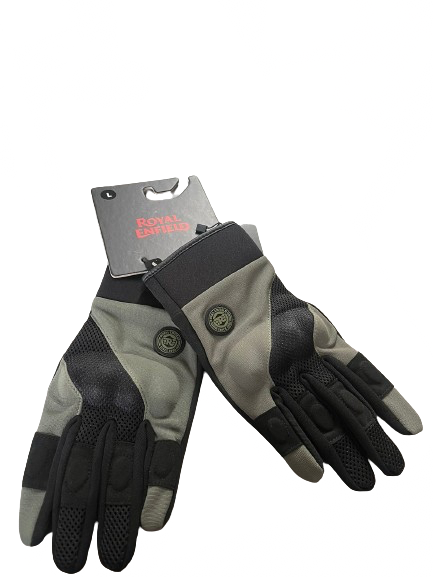 Royal Enfield Polyester Street Ace Gloves Olive