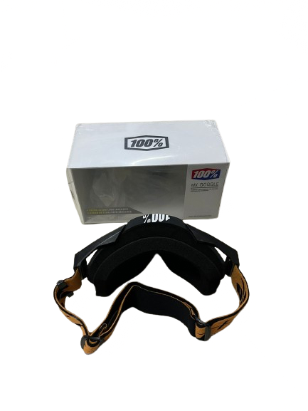 100% MX Goggle 146 black gold tint