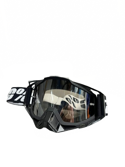 100% MX Goggle full black  RACECRAFT (plain) - 1 YEAR WARRANTY