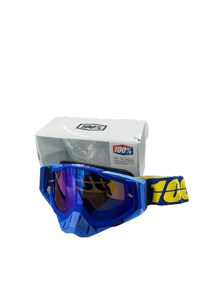 100% Goggles Yellow Blue Plain Tint - 1 YEAR WARRANTY