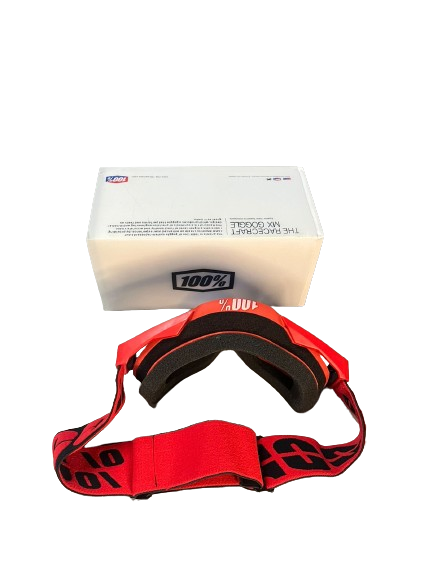 100% The Motocross & Mountain Biking  MX Goggle – Red and Blue tinted - 1 YEAR WARRANTY