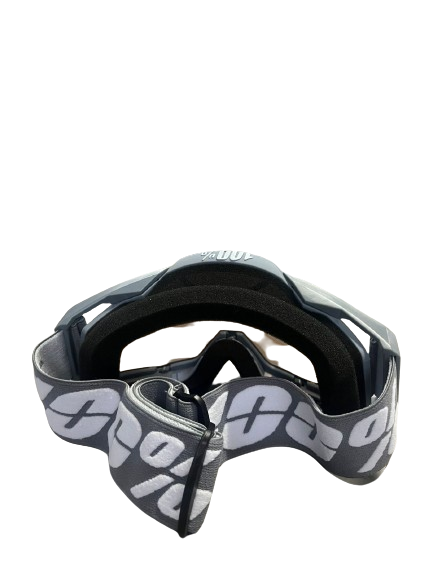 100% motocross goggle grey with blue tinted - 1 YEAR WARRANTY